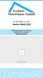 Mobile Screenshot of exclusiv-massivhaus.de