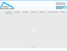 Tablet Screenshot of exclusiv-massivhaus.de